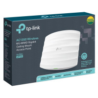 PUNTO DE ACCESO GIGABIT INALÁMBRICO TP-LINK EAP225 - WIFI HASTA 1350MBPS - 3 ANTENAS OMNIDIRECCIONALES - MU-MIMO - POE INCLUIDO - MONTAJE EN TECHO