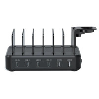 EWENT estación de carga 6 USB 130w Reloj-Auric