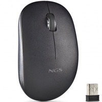 NGS Raton Inalambrico Teclas silenciosas Negro