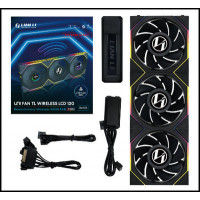 VENTILADOR 120X120 LIAN LI UNIFANTL-LCD WIRELESS BLACK R