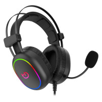 Auriculares Gaming con Micrófono Hiditec Erys ARGB Jack 3.5 USB Pretos