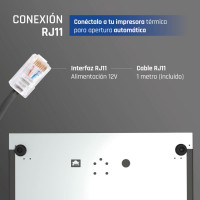 iggual Cajón Portamonedas IRON-50 42cm 5+8 negro