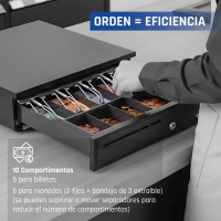 iggual Cajón Portamonedas IRON-30 42cm 5+5 negro
