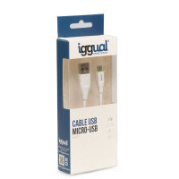 iggual cable USB-Amicro-USB 100 cm branco