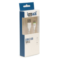 iggual cable USB-AUSB-C 100 cm branco