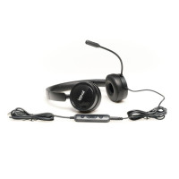 iggual Auriculares con micro Dual Tech USB3,5 mm