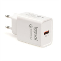 iggual carregador 1xUSB carga rápida QC3.0 18W