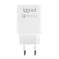 iggual carregador 1xUSB carga rápida QC3.0 18W