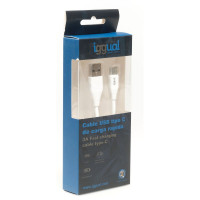 iggual Cable USB-AUSB-C 100 cm branco Q3.0 3A