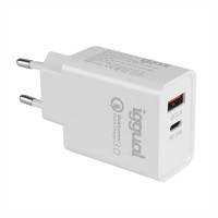iggual carregador doble USB QC3.0 + tipo C PD 20W