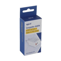 iggual carregador doble USB QC3.0 + tipo C PD 20W