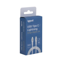 iggual cable USB-CLightning 100 cm branco Q3.0 3A