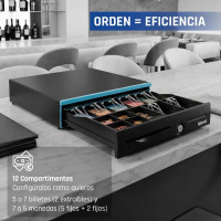 iggual Cajón Portamonedas IRON-30B 42cm 5+7/7+5