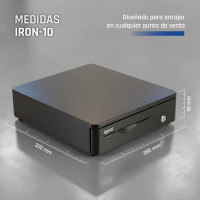 iggual Cajón Portamonedas IRON-10R 38cm 4+5 negro