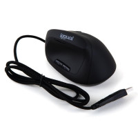 iggual Ratón vertical USB ERGO-V 2400DPI negro