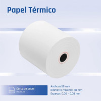 iggual Impresora térmica TP EASY 58 USB+RJ11 negra