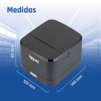 iggual Impresora térmica TP EASY 58 USB+RJ11 negra
