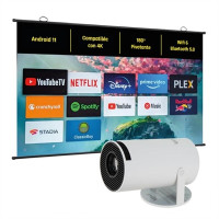 iggual Pack mini proyector + pantalla 120