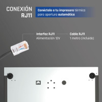 iggual Cajón portamonedas IRON-20 42cm 4+8 negro