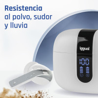 iggual Auriculares inalámbricos TWS Bluetooth blan