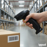 iggual Lector código barras 1D Bluetooth WiFi 2.4G