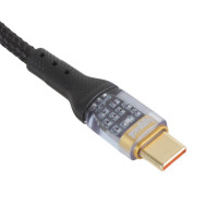 iggual Cable USB-C a tipo C 3A 100 cm trenzado LED