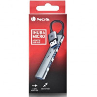 NGS HUB 4 PUERTOS USB: 1 X USB 3.2, 3 X USB 2.0