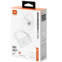 Auriculares Bluetooth JBL Soundgear Sense con estuche de carga/ Autonomía 8h/ Blanco