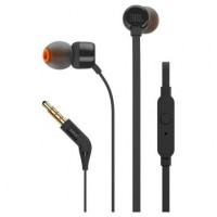 Auriculares Intrauditivos JBL T110 con Micrófono Jack 3.5 Pretos