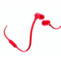 Auriculares Intrauditivos JBL T110 con Micrófono Jack 3.5 Vermelhos