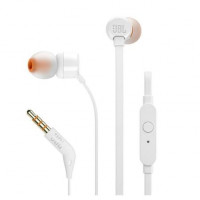 Auriculares Intrauditivos JBL T110 con Micrófono Jack 3.5 brancos