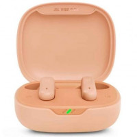 Auriculares Bluetooth JBL Vibe Flex con estuche de carga/ Autonomía 8h/ Beige