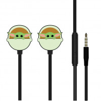 Auriculares Intrauditivos Leotec Baby Yoda 011 Star Wars con Micrófono Jack 3.5 Verdes