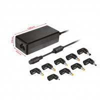 carregador de Portátil Leotec Home 45W Automático 9 Conectores Voltaje 9.5-20V
