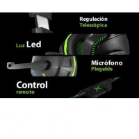 Auriculares com Microfone GAMING 3GO DROXIO LEYON Cabo 2.1M