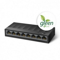 SWITCH TP-LINK LS1008G 8 PUERTOS RJ45 101001000 NEGOCIACIN AUTOMATICA CARCASA DE PLSTICO GREEN TECH PARA AHORRO DE ENERGA
