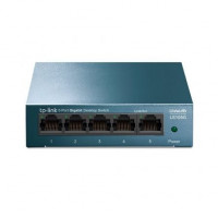 SWITCH TPL-LINK LS105G 5 PUERTOS RJ45 101001000 NEGOCIACIN AUTOMATICA CARCASA DE METAL GREEN TECH PARA AHORRO DE ENERGA