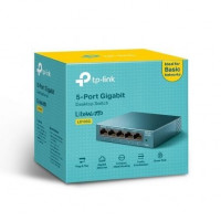 SWITCH TPL-LINK LS105G 5 PUERTOS RJ45 101001000 NEGOCIACIN AUTOMATICA CARCASA DE METAL GREEN TECH PARA AHORRO DE ENERGA