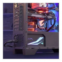 FUENTE ALIMENTACIÓN AEROCOOL LUX RGB 550M - 550W - VENTILADOR 12CM - EFICIENCIA BRONZE EU 80PLUS - 13 EFECTOS ILUMINACIÓN