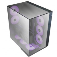 Caja Gaming Torre Mars Gaming MC-3GFPRO/ Cristal Cromado