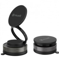 Soporte de Smartphone para Coche Muvit For Change MCCHL0035/ Negro