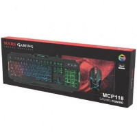 Pack Gaming Mars Gaming MCP118 Teclado + Ratón Óptico + Alfombrilla