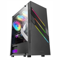 Caja Gaming Semitorre Mars Gaming MCU3 Negra