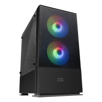Caixa Mars Gaming MCZ PREMIUM M-ATX 2X FRGB Preto