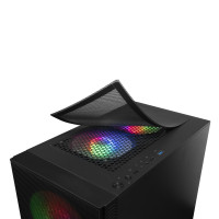 Caixa Mars Gaming MCZ PREMIUM M-ATX 2X FRGB Preto