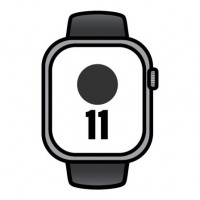 Apple Watch Series 11/ GPS/ 46mm/ Gris Espacial/ Correa Negro (M/L)