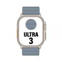 Apple Watch Ultra 3 GPS/ Cellular 49mm Caja de Titanio Natural/ Correa Ocean Azul Naútico