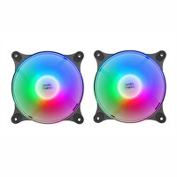 Ventiladores Mars Gaming MFDUO 12cm FRGB