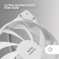 Pack 2 Ventiladores Mars Gaming MF-PROX2 / 12cm/ Blanco