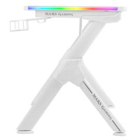 Mesa Gaming Mars Gaming MGDXLRGB 160 x 60 x 75cm Blanca